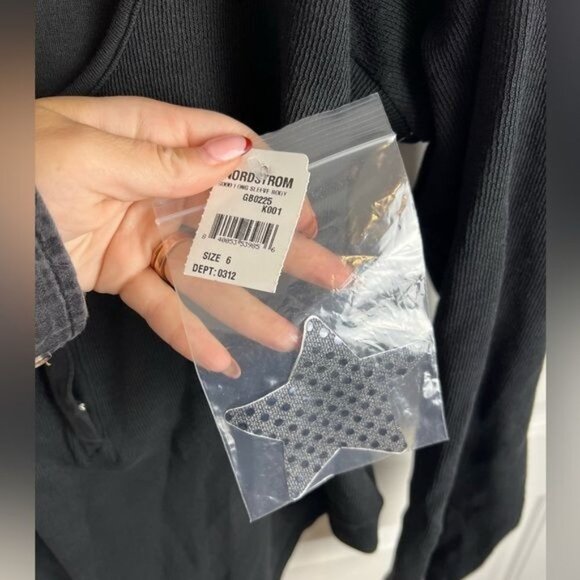 GOOD AMERICAN Plus Size Micro Rib Stretch Black Bodysuit Size 6 - 3XL - Picture 4 of 9